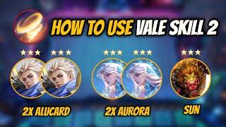 HOW TO USE VALE SKILL 2 | MAGIC CHESS MLBB