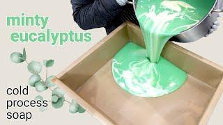 Minty Eucalyptus Cold Process Soapmaking | MO River Soap