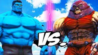 BLUE HULK VS JUGGERNAUT - EPIC BATTLE