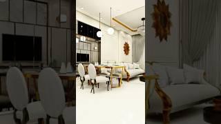 Modern  Living Room and Dining Room #shorts #video