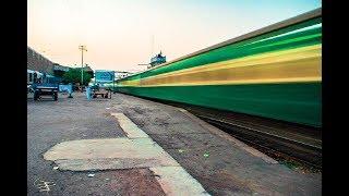 Fast Speed of Green Line Express - | Pakistan Railways |