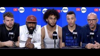 Mavs Postgame Interviews NBA Finals Game 4 vs Celtics: Luka Doncic, Kyrie Irving, Lively, Exum, Kidd