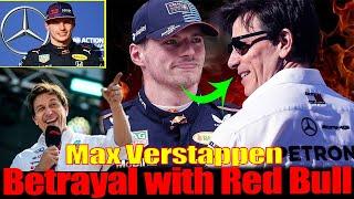 BIG BOMBSHELL- Max Verstappen BETRAY Red Bull and Open to Replace George Russell at Mercedes