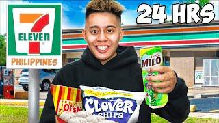 24 Hours Eating ONLY at 711 in The Philippines!