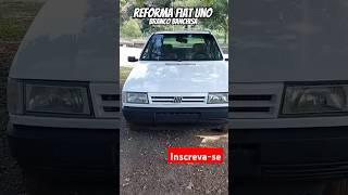 Reforma Fiat Uno 1996 - Branco Banchisa / Antes x Depois