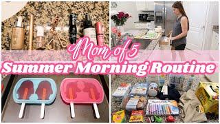 SUMMER MORNING ROUTINE 2022 | MOM OF 5 MORNING ROUTINE | Rach Plus Five