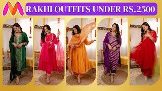 RAKHI OUTFITS UNDER 2500/- | MYNTRA RAKHI FESTIVE WEAR HAUL| GoGlam