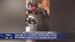 Video shows Skyline High School student attacking substitute teacher