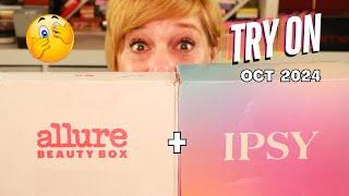 Sub Box Try on GRWM! | Oct 2024 Allure + Ipsy Products!