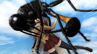 The giant bugs took the girl and used her as larval feed.