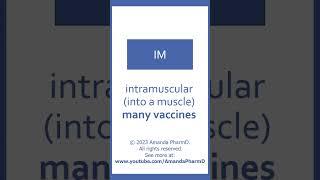 Pharmacy Sig Codes and Abbreviations #Shorts - Routes of Administration, Part 2 (PTCB PTCE Prep)