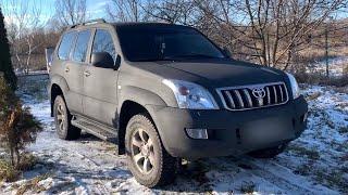 Turning the Toyota Prado 120 into a unique car with a raptor coating