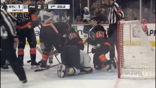 Sam ersson with the game winning save for the philadelphia flyers