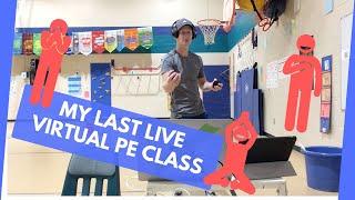 A Few Clips From My Last Live Virtual PE Lesson of the Year