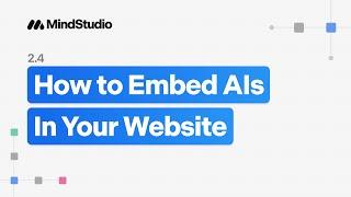 2.4 - Embedding AIs in Your Website