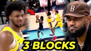 Lupit ng chasedown ni Bronny, proud na proud si LeBron! | Jackpot ang Lakers sa rookie na'to!