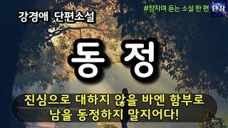 진심으로 대하지 않을 바엔 함부로 남을 동정하지 말지어다! [동정] 강경애 #책읽어주는남자 #오디오북 #책과함께하는하루단잠