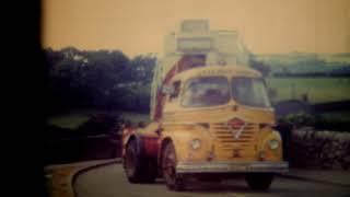 Rare footage of 'Dreadnought' Tram 59 leaving Crich Museum for operation in Blackpool, June 1975