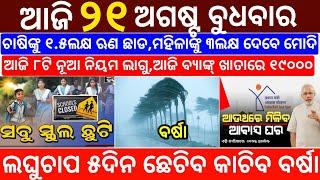 today's morning news odisha/21 August 2024/subhadra yojana online apply process/odisha news today