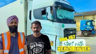 After Vacation going back to work with new mallu driver #europetruckdriver