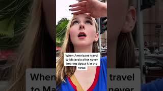 American reacts to the Petronas twin towers in Kuala Lumpur Malaysia ￼