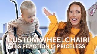 CUSTOMIZING OUR SONS FIRST WHEELCHAIR + FIRST TIME USING IT HIMSELF!