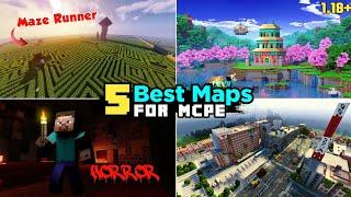 Top 5 Best Maps For Minecraft PE || Maps For Minecraft PE || MCPE Map || UG Adventure ||