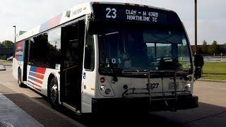 Riding Houston METRO Bus 23, Northline Transit Center to Antoine Drive