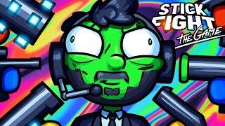 Stick Fight Funny Moments - Gang Up on the Green Guy!