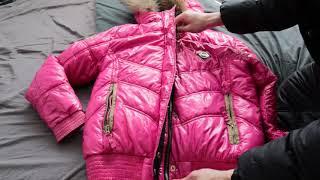 Nickelson pink shiny down jacket zip ASMR. (user request)