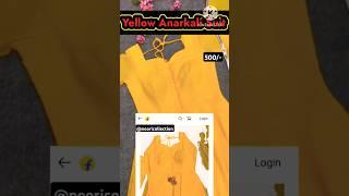 yellow anarkali suit | meesho anarkali kurti haul | meesho anarkali haul #viral #shorts #like #sub