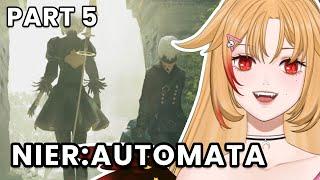 【NieR: Automata | Playthrough Part 5】Something sussy about YorHa company【Rine Vartist】