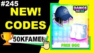 *NEW* Codes DANCE FOR UGC 9 December 2024 Today - Roblox Free UGC