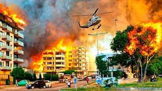 Turkey in flames! Wildfires destroys thousands of houses in Izmir, Türkiye, Europe is shocked