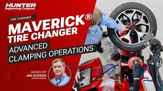 The Maverick® Tire Changer: Advanced clamping operation