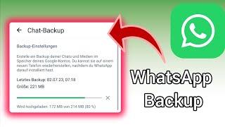 WhatsApp Backup erstellen - WhatsApp Daten sichern | Anleitung