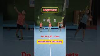 Badminton training for beginners #shorts