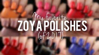 My Favorite 2017 Zoya Nail Polishes