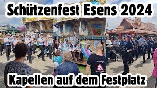 Schützenfest Esens 2024 - Spielmannszüge und Kapellen auf dem Festplatz