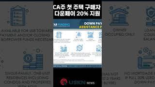 CA주, 첫 주택 구매자에 다운페이 20% 지원