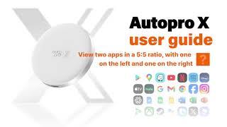 AutoPro X User Guide (10) : View two apps side by side, 50:50