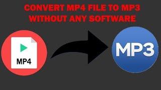 How to convert a Mp4 file to Mp3 on Android without any application?