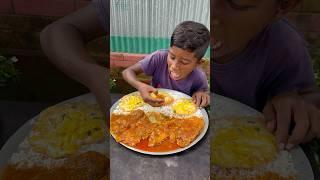 Spicy Egg Omlette Curry with Rice Eating #Mukbang #EatingShow #BigBites #Reels #Viral #Tranding