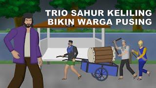 Alok Kena Prank, Trio Sahur Keliling, Bikin Warga Pusing | Mas Sayur