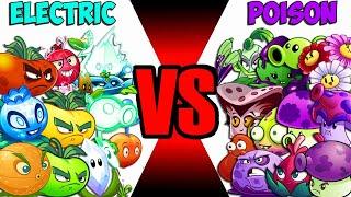 Team ELECTRIC vs POISON - Who Will Win? - Pvz 2 Team Plant Vs Team Plant
