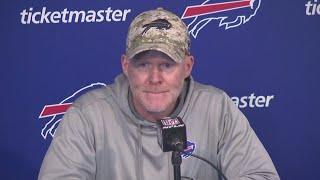 Buffalo Bills Head Coach Sean McDermott talks to the media ahead of final regular season game