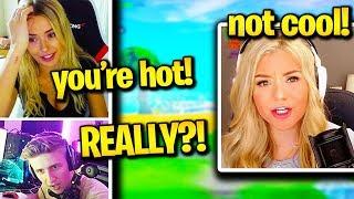 CORINNA & SYMFUHNY *CAUGHT* FLIRTING by BROOKE & TFUE! (Fortnite)