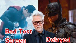 James Gunn Superman bad screen test and Batman 2 been delayed