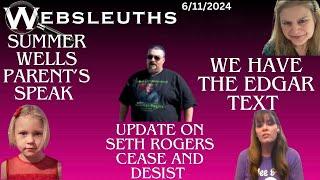 Summer Wells case - Update on that crazy cease & desist from Seth Rogers - The Edgar text