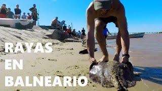 Street Fishing in a Beach Resort